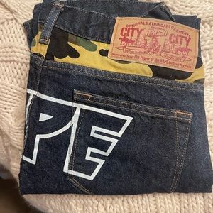 NWOT BAPE Mens Jeans Size S